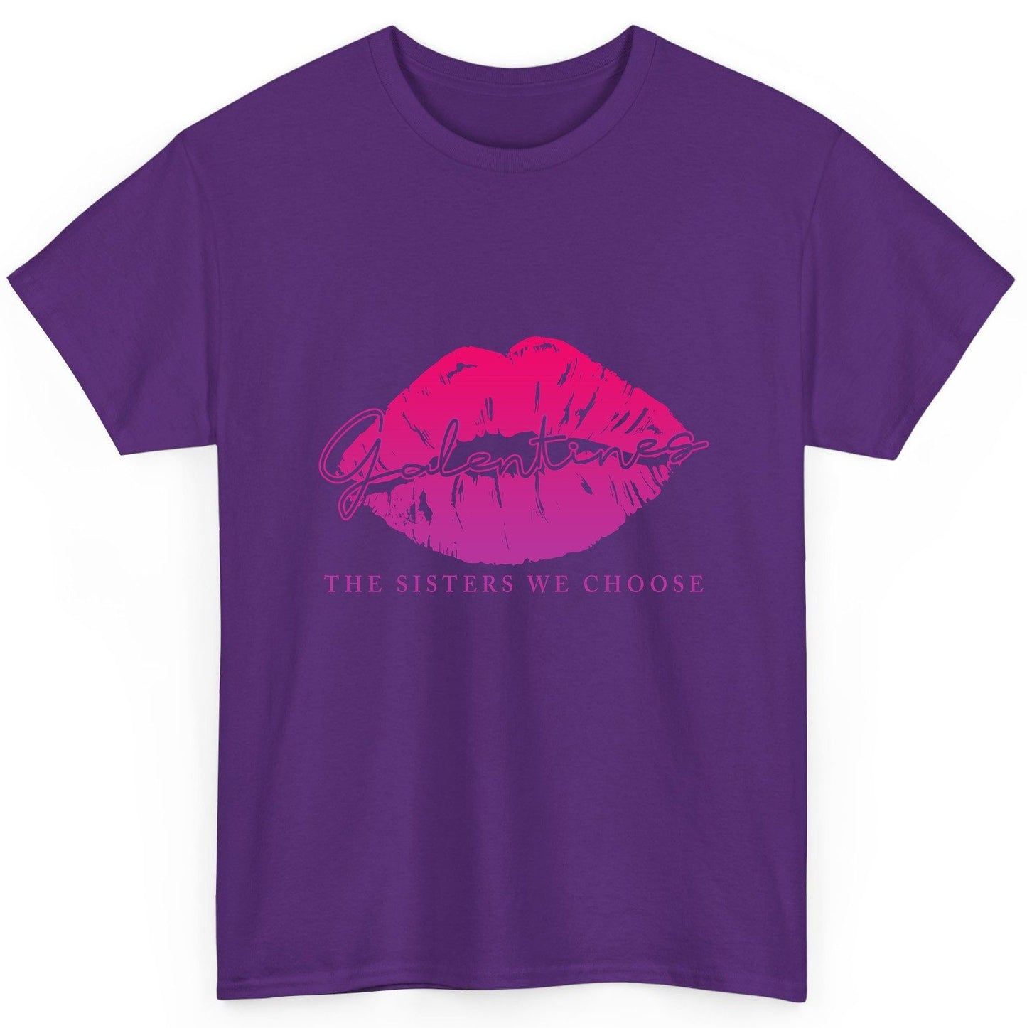 Galentines the Sisters We Choose galentine's day T-Shirt Purple product mockup