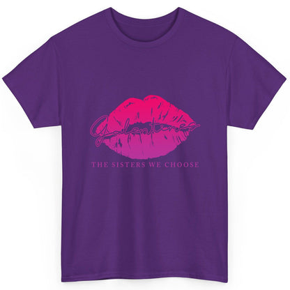 Galentines the Sisters We Choose galentine's day T-Shirt Purple product mockup
