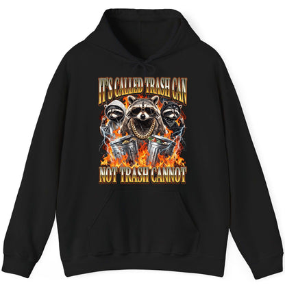It's Called Trash Can Not Trash Cannot raccoon Hoodie Black product mockup