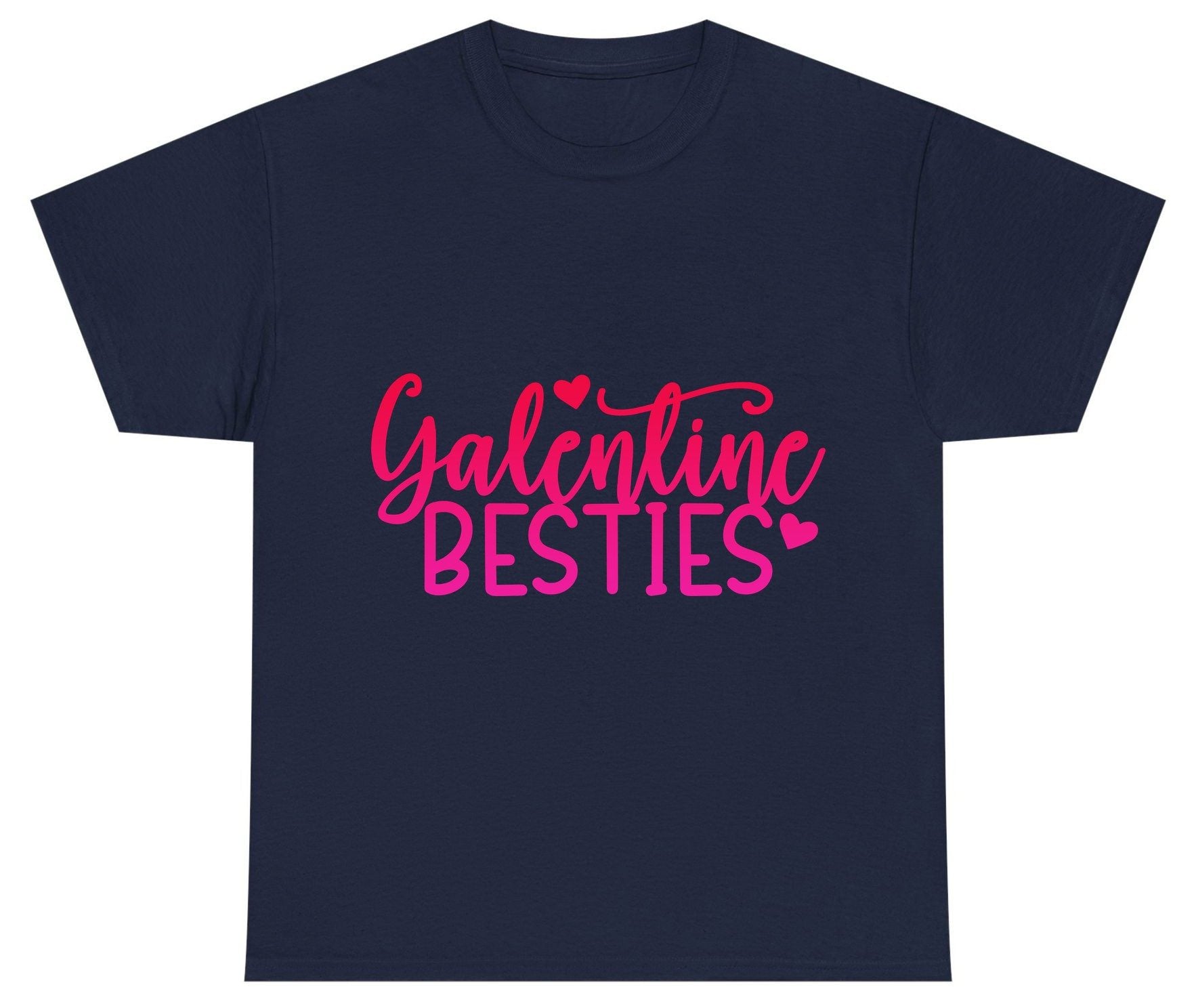 Galentine Besties galentine's day Youth T-Shirt Navy product mockup