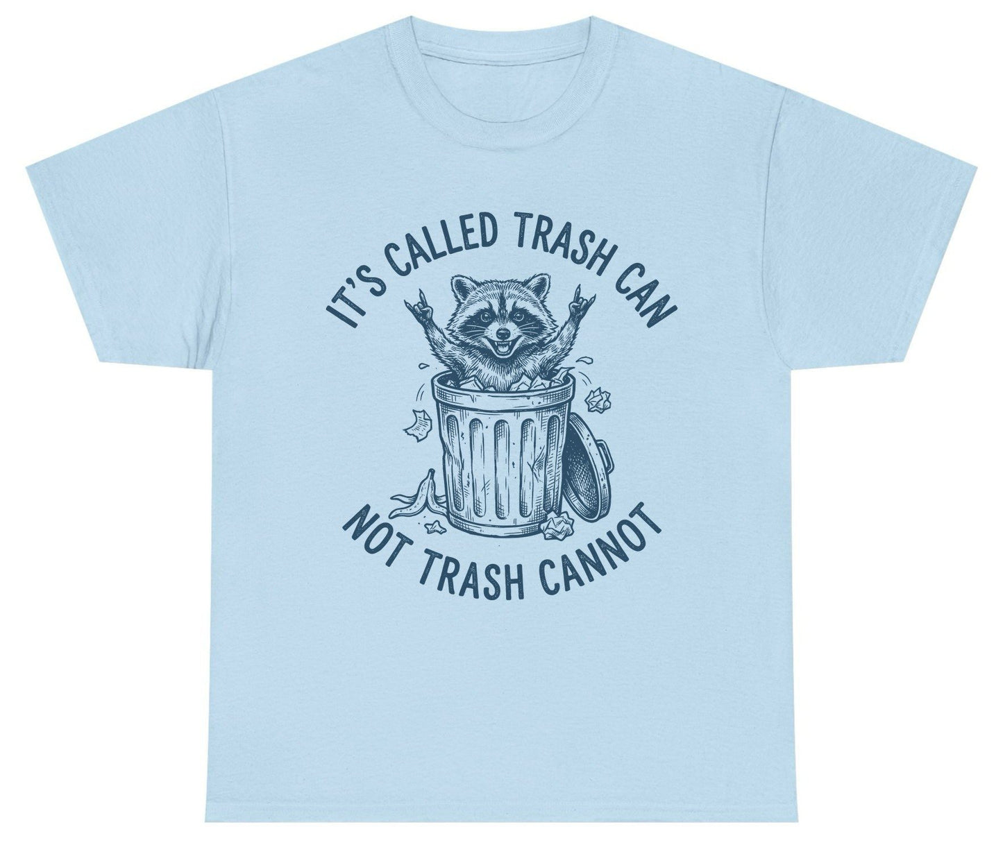 It's Called Trash Can Not Trash Cannot raccoon Youth T-Shirt Light Blue product mockup