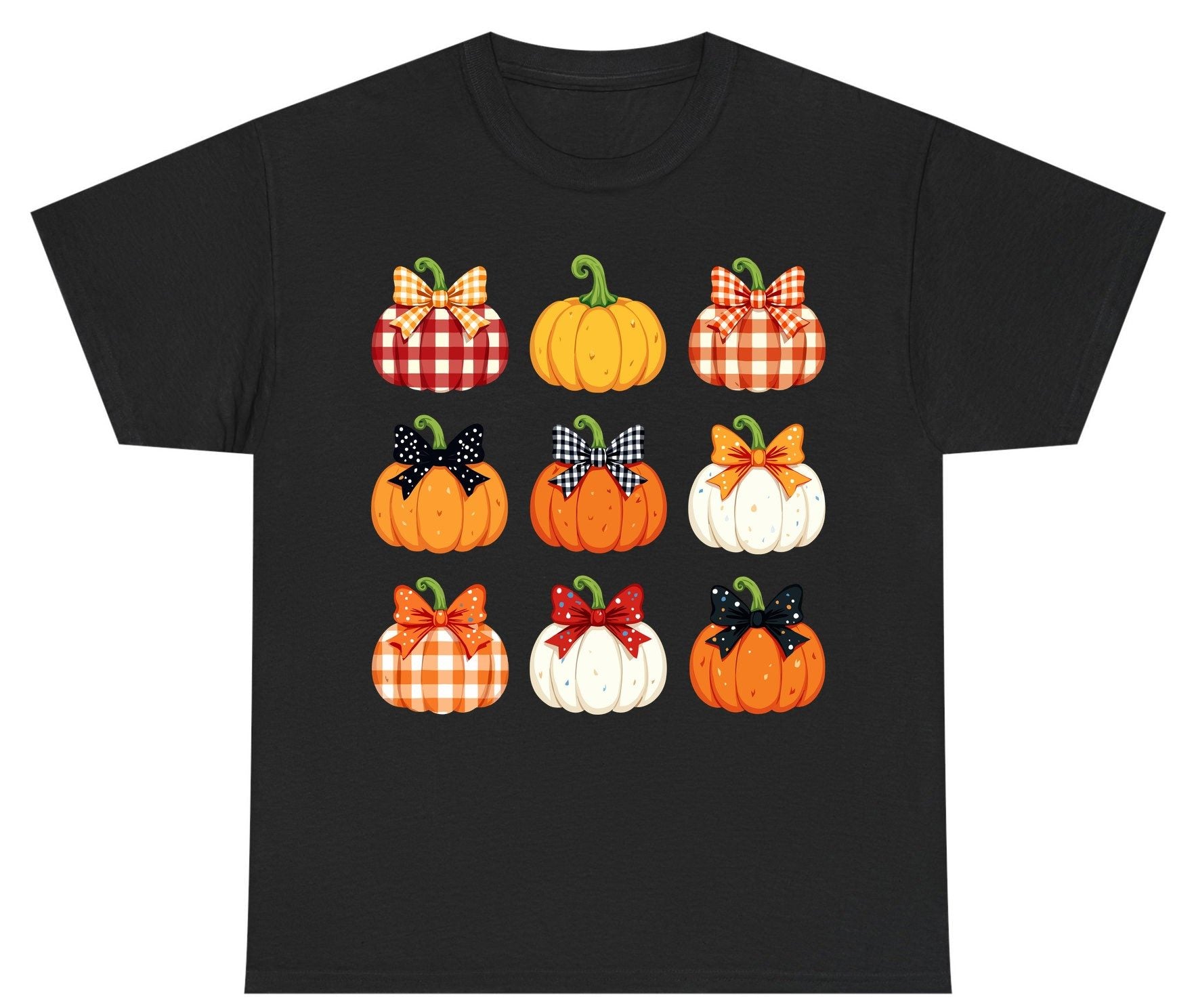 Decorative Fall Pumpkins fall pumpkins Youth T-Shirt Black product mockup