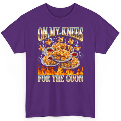 On My Knees for the Goon crab rangoon T-Shirt Purple product mockup