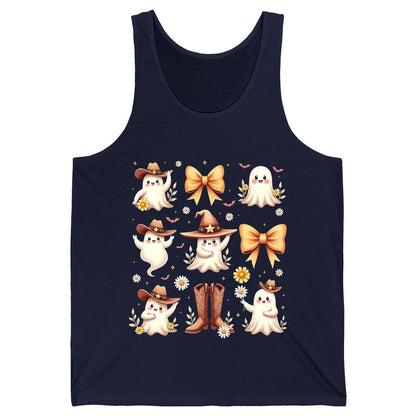 Boo Haw Cute Ghost cute ghost Tank Top Navy product mockup