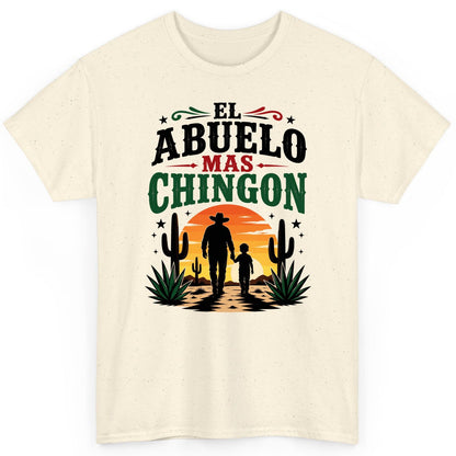 El Abuelo Mas Chingon grandfather and grandson T-Shirt Natural product mockup