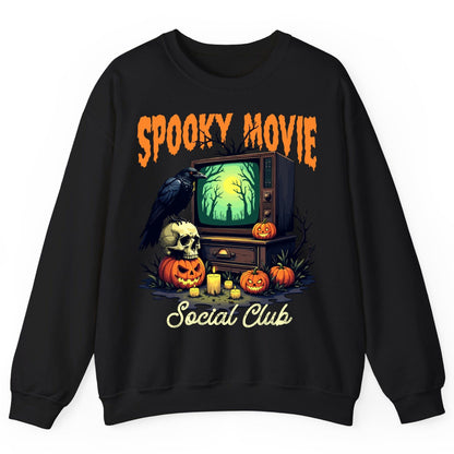 Spooky Movie Social Club Halloween Sweatshirt Black product mockup