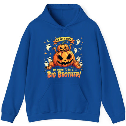 It's Not a Trick I'm Going to Be a Big Brother! Halloween big brother announcement Hoodie Royal product mockup