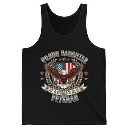 Proud Daughter of a World War Ii Veteran wwii veteran Tank Top Black product mockup