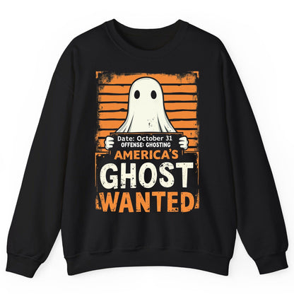Date October 31 Offense Ghosting America's Ghost Wanted ghost Sweatshirt Black product mockup