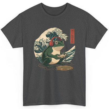 ゲームカエル gamer frog T-Shirt Dark Heather product mockup