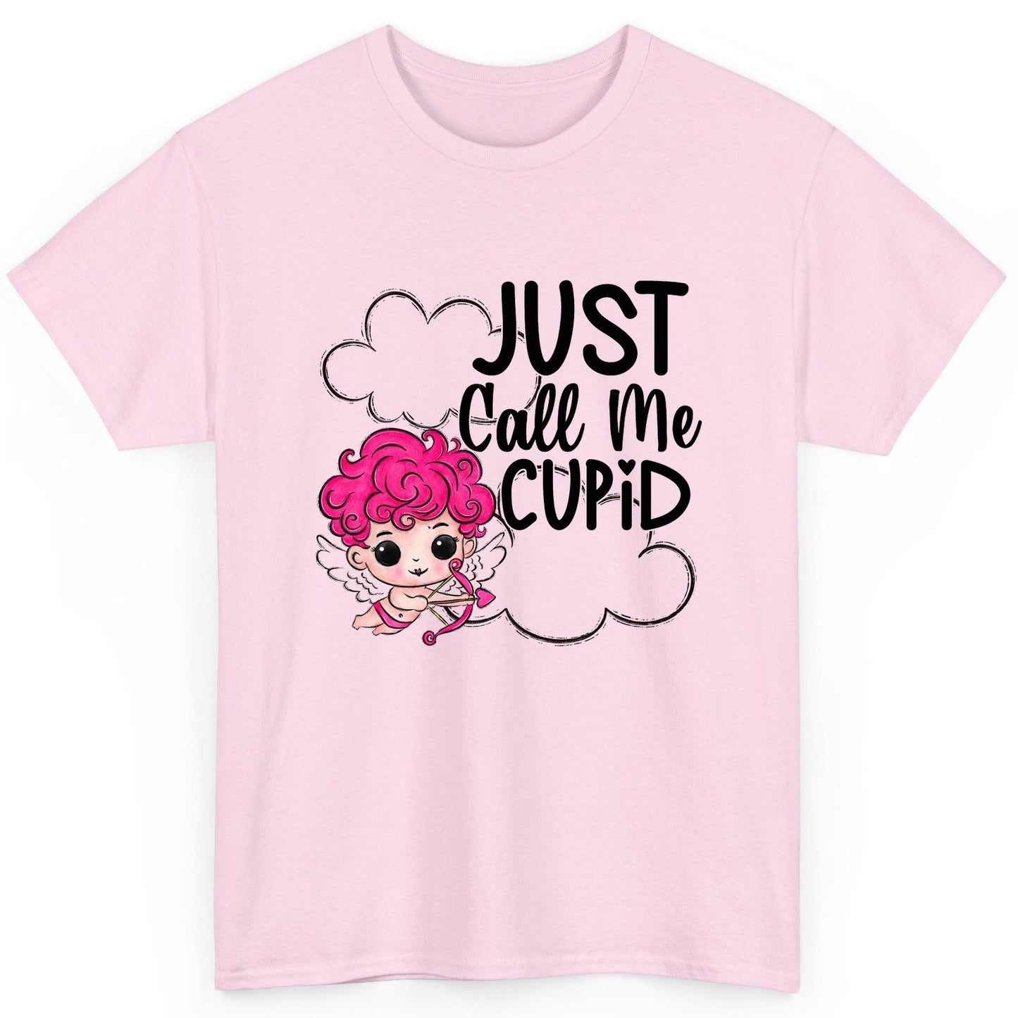 Just Call Me Cupid cupid T-Shirt Light Pink product mockup