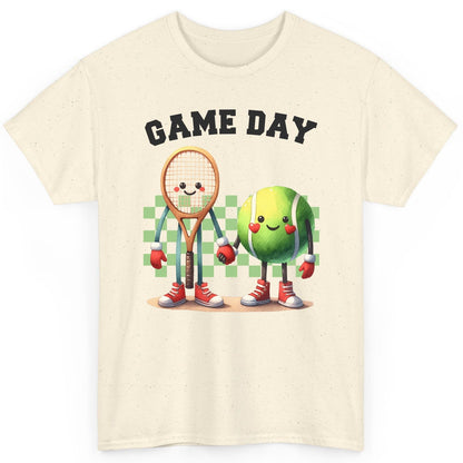 Game Day tennis T-Shirt Natural product mockup