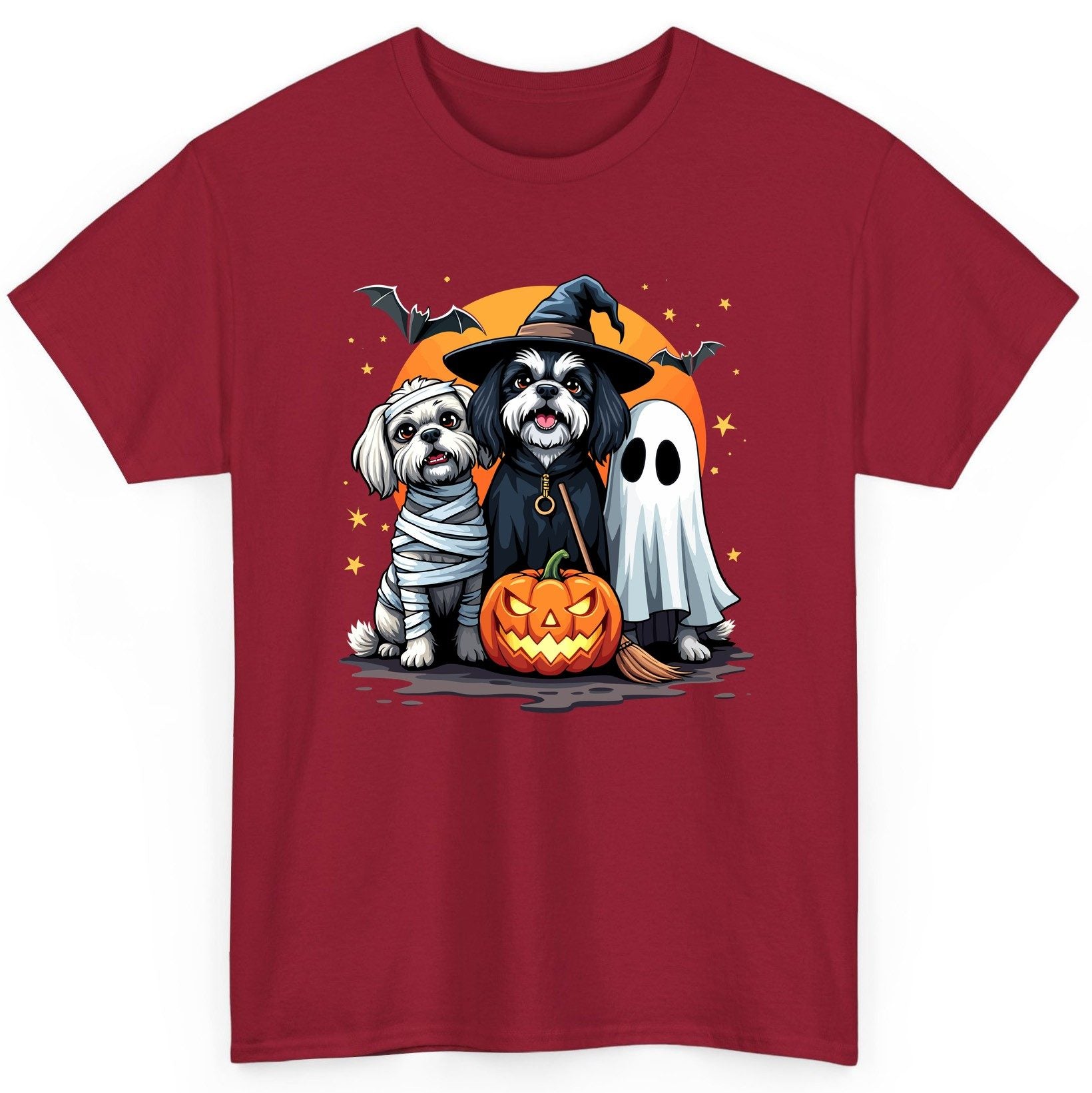 Halloween Dogs Costumes Halloween dogs T-Shirt Cardinal Red product mockup