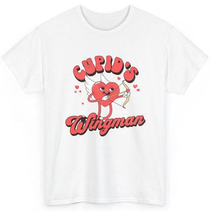 Cupid's Wingman Valentine's Day T-Shirt White product mockup