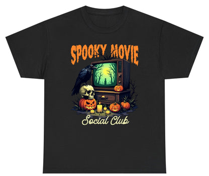 Spooky Movie Social Club Halloween Youth T-Shirt Black product mockup