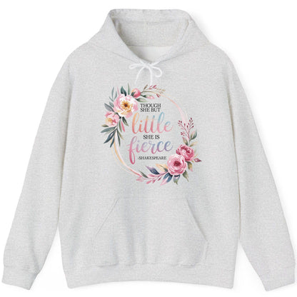 Little Fierce feminine empowerment Hoodie Ash product mockup