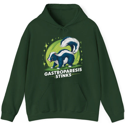 Gastroparesis Stinks gastroparesis awareness Hoodie Forest Green product mockup