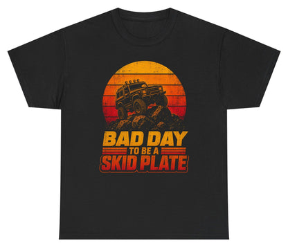 Bad Day to Be a Skid Plate Funny Off-Roading Youth T-Shirt - product mockup - Black