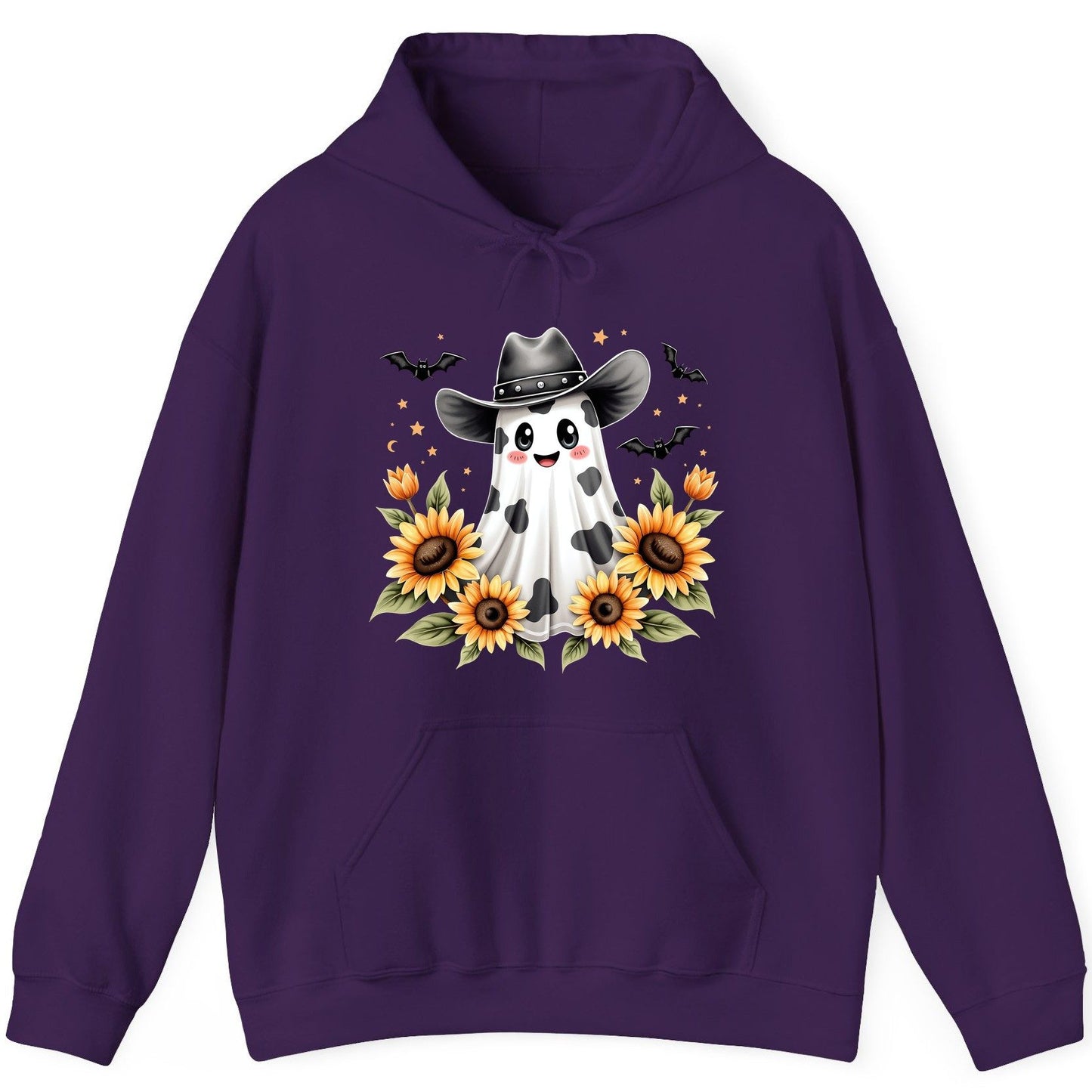 Cowboy Ghost Sunflowers cowboy ghost Hoodie Purple product mockup