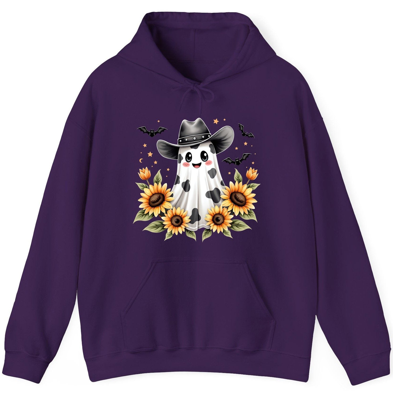 Cowboy Ghost Sunflowers cowboy ghost Hoodie Purple product mockup