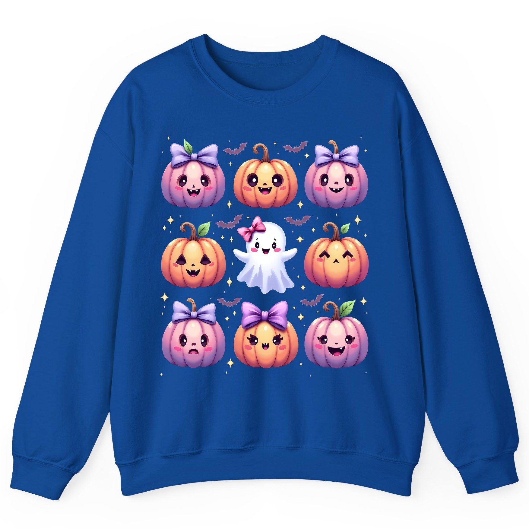 Kawaii Halloween Pumpkins kawaii Halloween Sweatshirt Royal product mockup