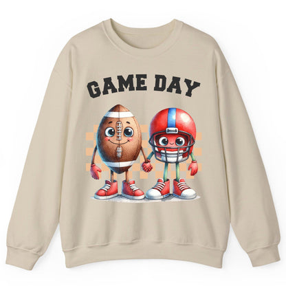 Game Day american football Sweatshirt Sand product mockup