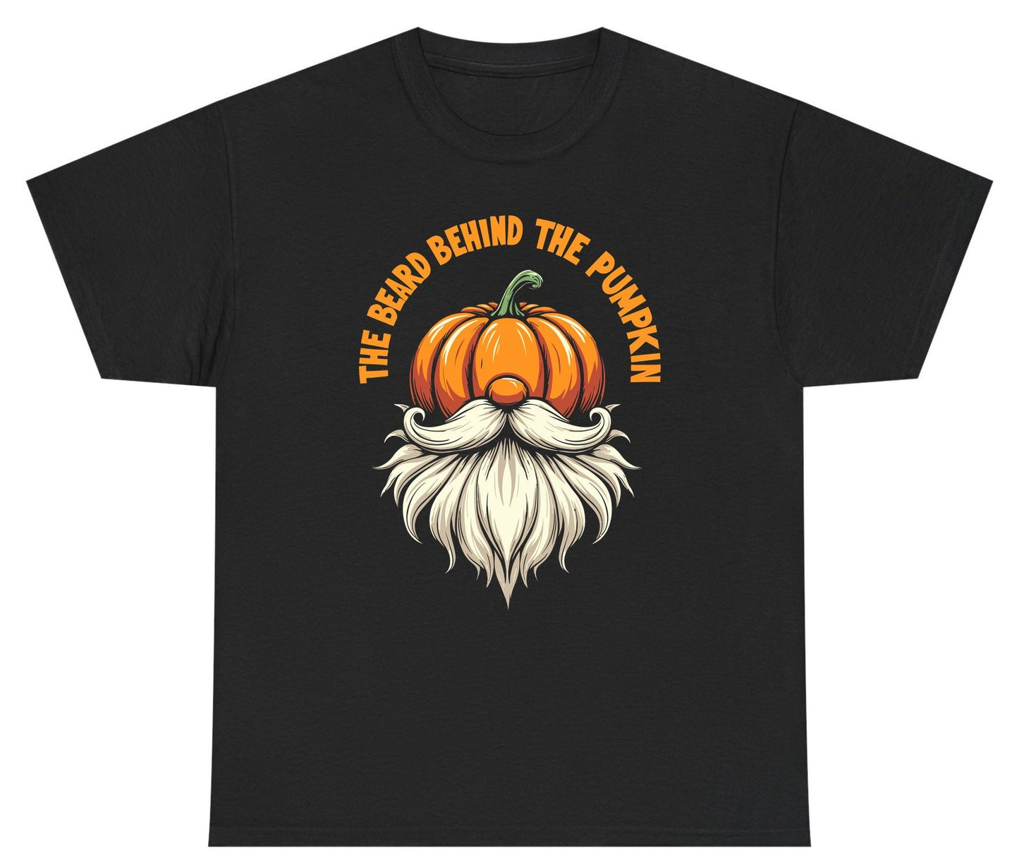 The Beard Behind the Pumpkin Halloween gnome Youth T-Shirt Black product mockup