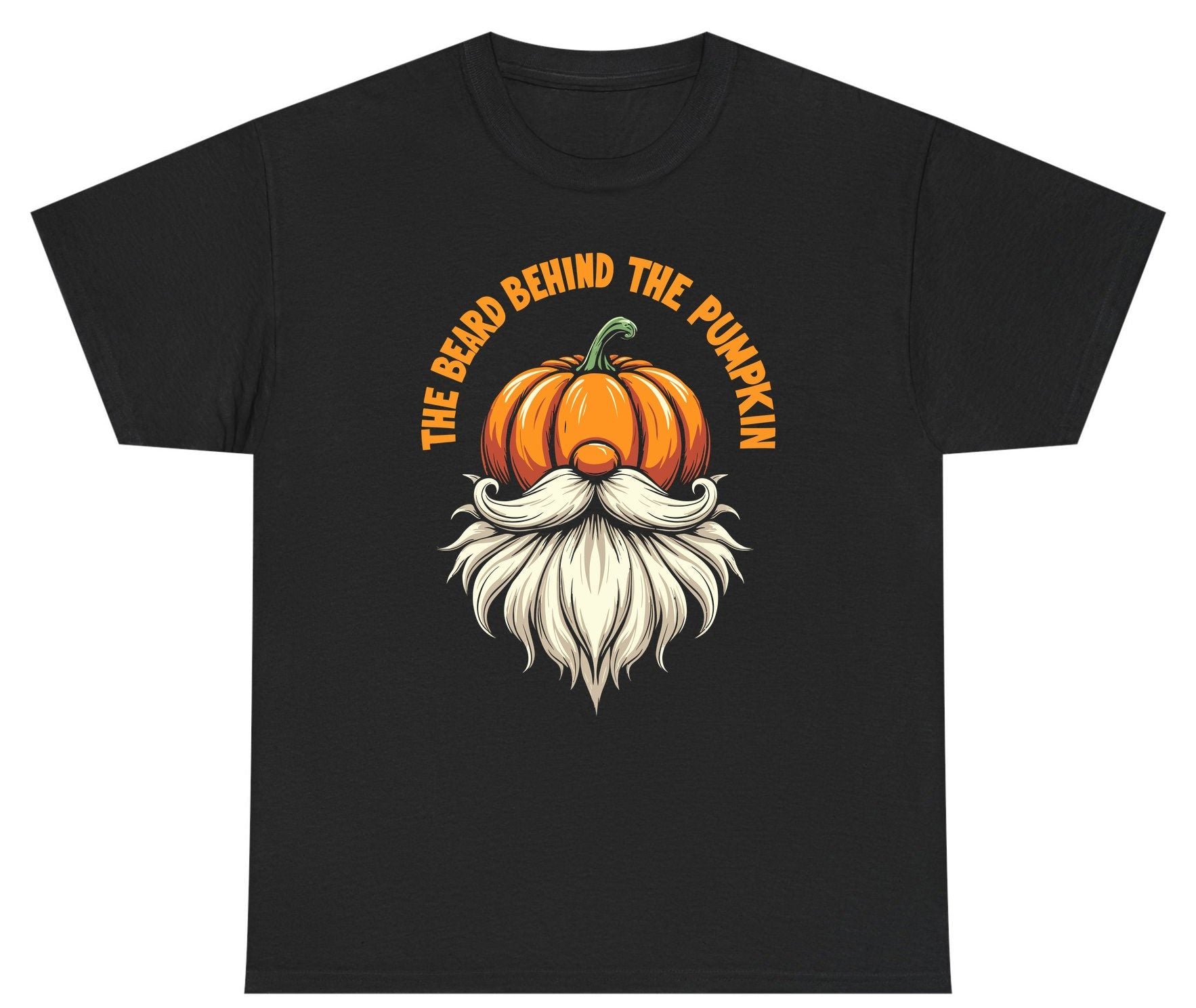 The Beard Behind the Pumpkin Halloween gnome Youth T-Shirt Black product mockup