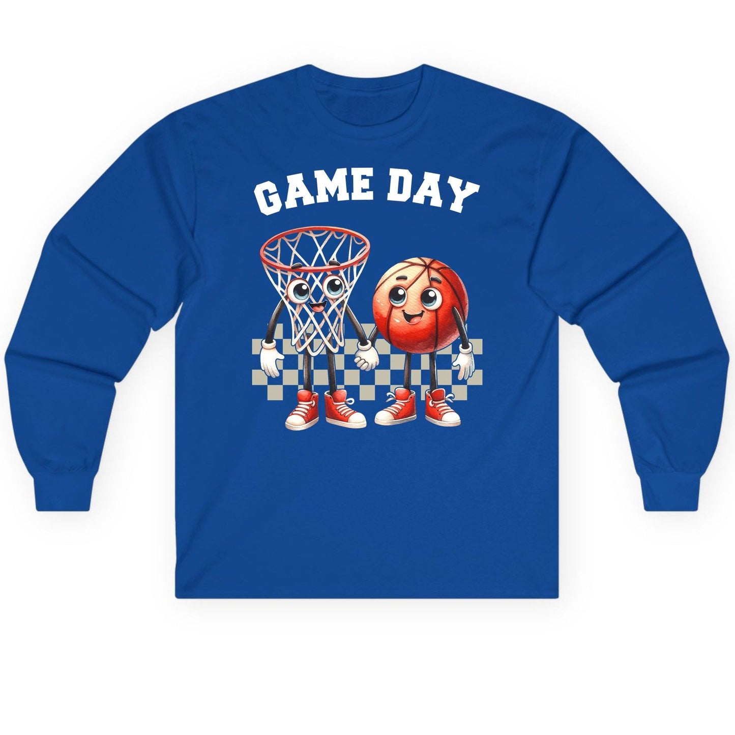 Game Day basketball Long Sleeve Tee Royal product mockup