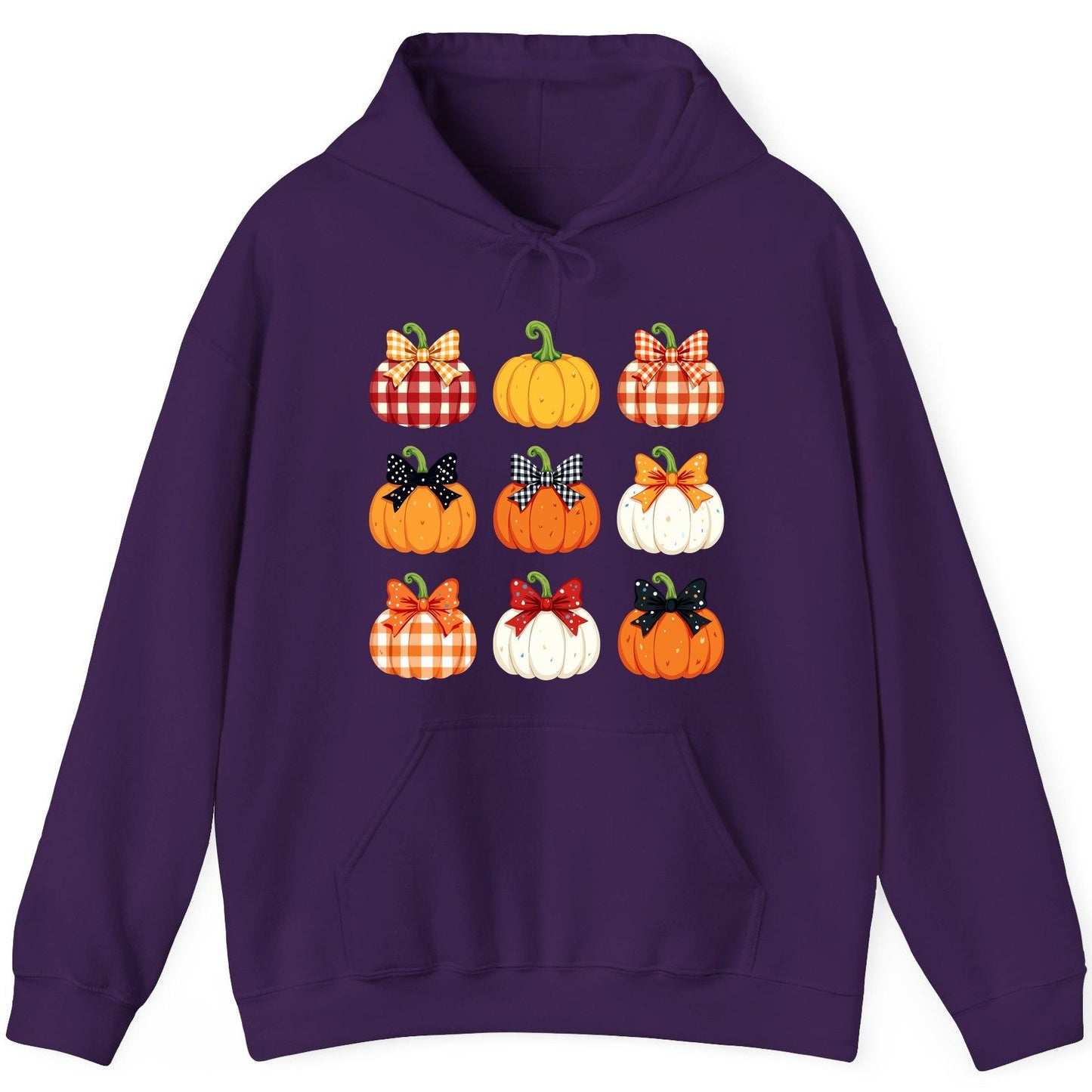 Decorative Fall Pumpkins fall pumpkins Hoodie Purple product mockup