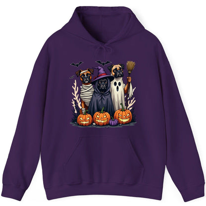 Halloween Dogs in Costume Halloween dogs Hoodie Purple product mockup
