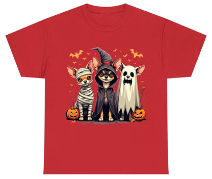 Chihuahua Halloween Costumes chihuahua dogs in Halloween costumes Youth T-Shirt Red product mockup