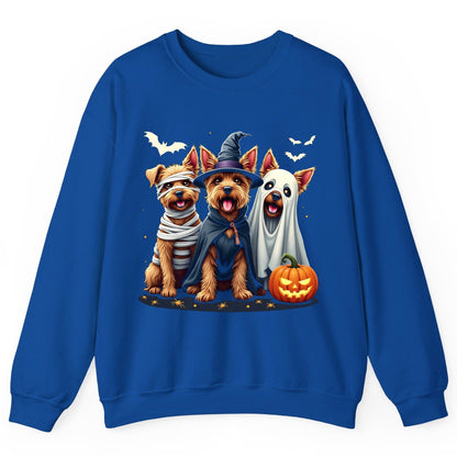 Cute Dogs Halloween Costumes dogs in Halloween costumes Sweatshirt Royal product mockup