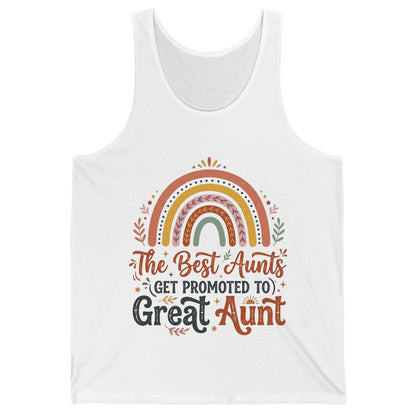 The Best Aunts GET Promoted TO Great Aunt Tank Top - product mockup - White