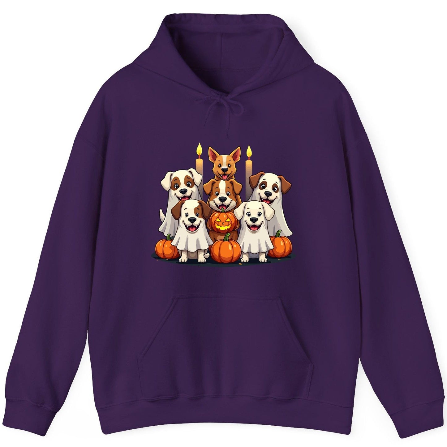 Cute Ghost Dogs Halloween Halloween dogs Hoodie Purple product mockup