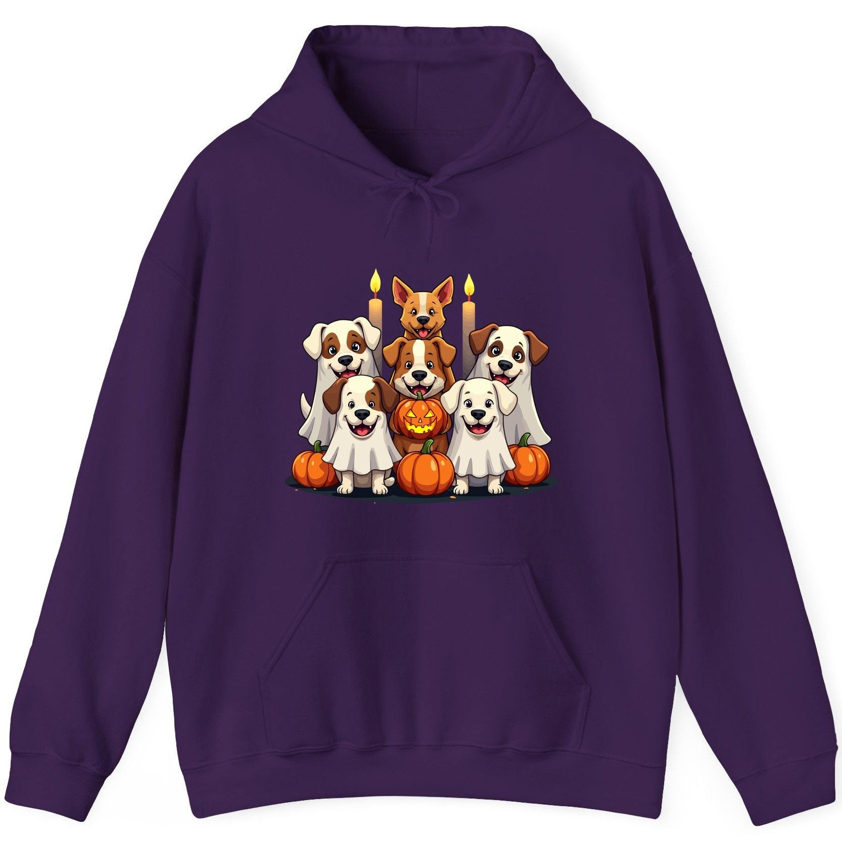 Cute Ghost Dogs Halloween Halloween dogs Hoodie Purple product mockup