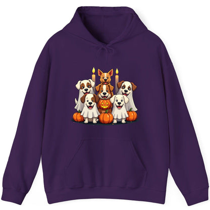 Cute Ghost Dogs Halloween Halloween dogs Hoodie Purple product mockup