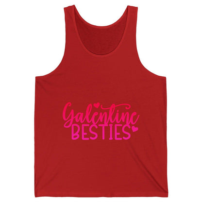 Galentine Besties galentine's day Tank Top Red product mockup