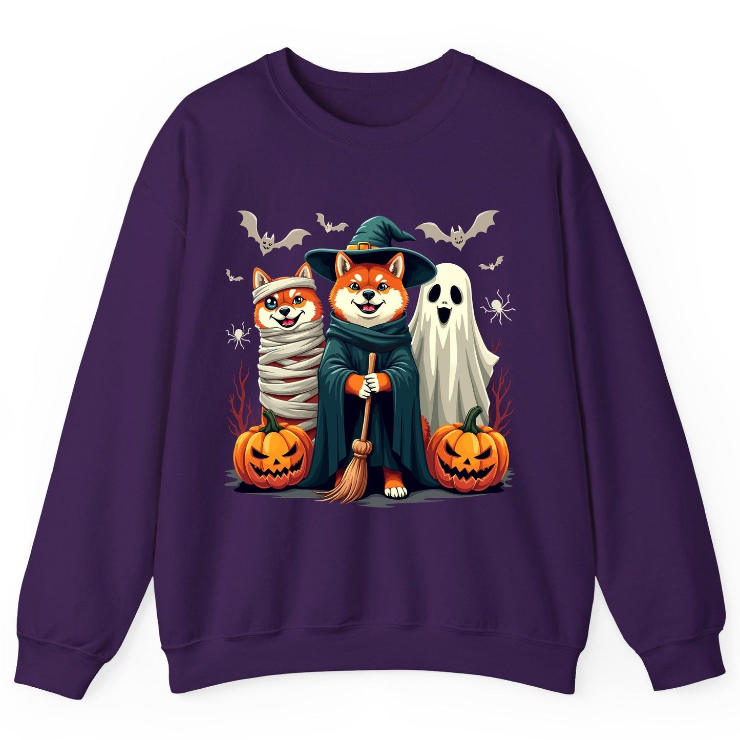 Shiba Inu Halloween Costumes shiba inu Sweatshirt Purple product mockup