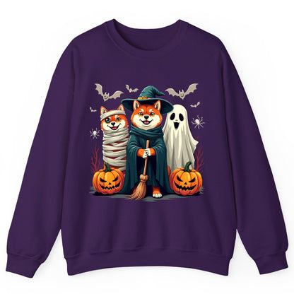 Shiba Inu Halloween Costumes shiba inu Sweatshirt Purple product mockup