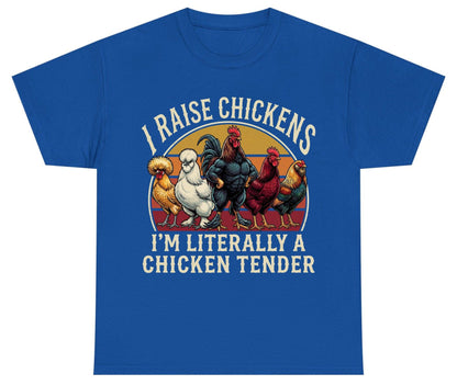 I Raise Chickens I'm Literally a Chicken Tender chickens Youth T-Shirt Royal product mockup