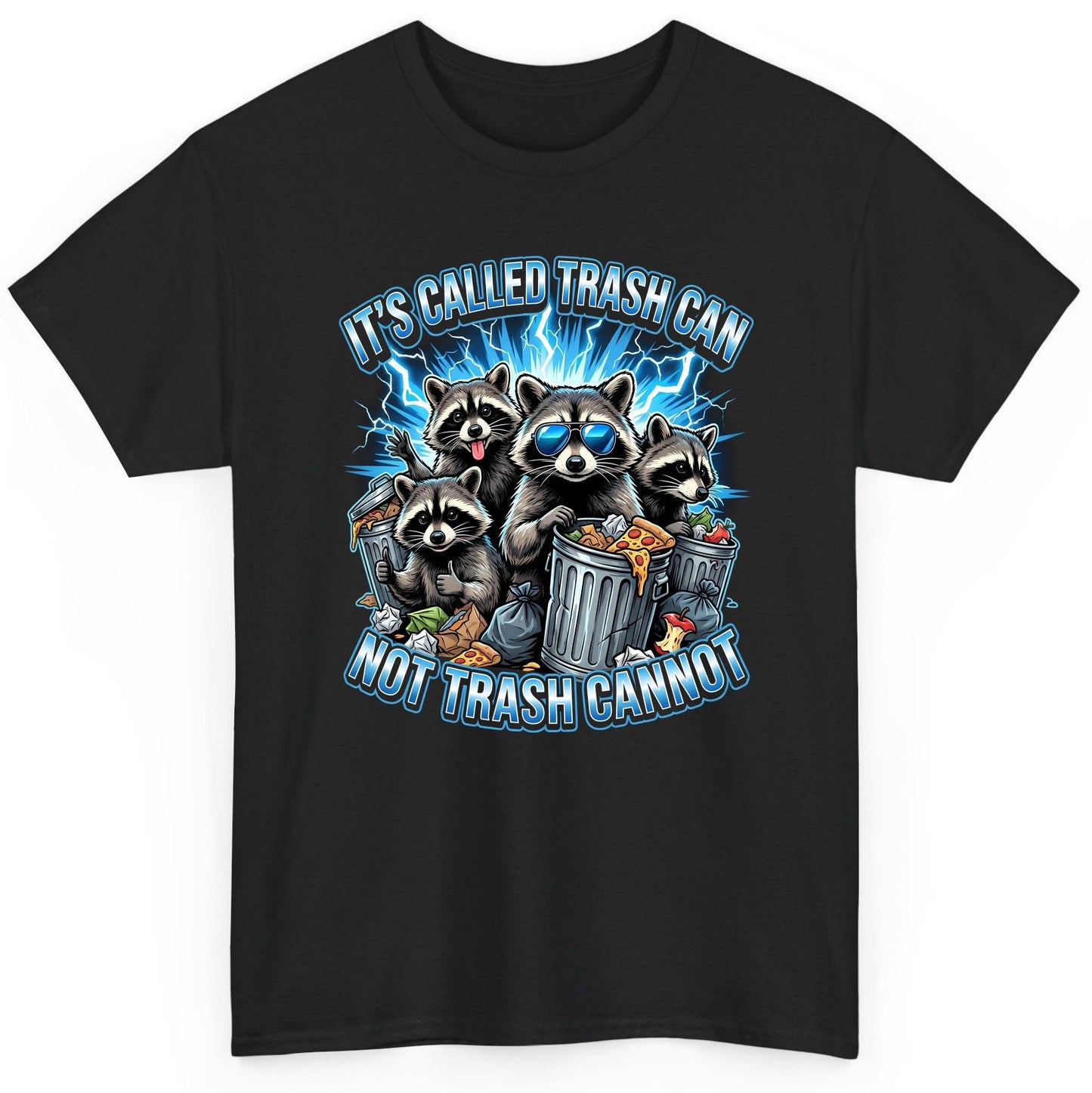 It's Called Trash Can Not Trash Cannot raccoons T-Shirt Black product mockup