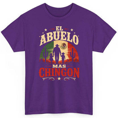El Abuelo Mas Chingon mexican grandfather T-Shirt Purple product mockup