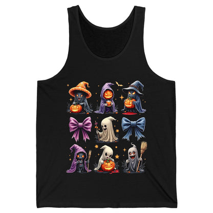 Spooky Cute Halloween Characters Halloween characters Tank Top Black product mockup
