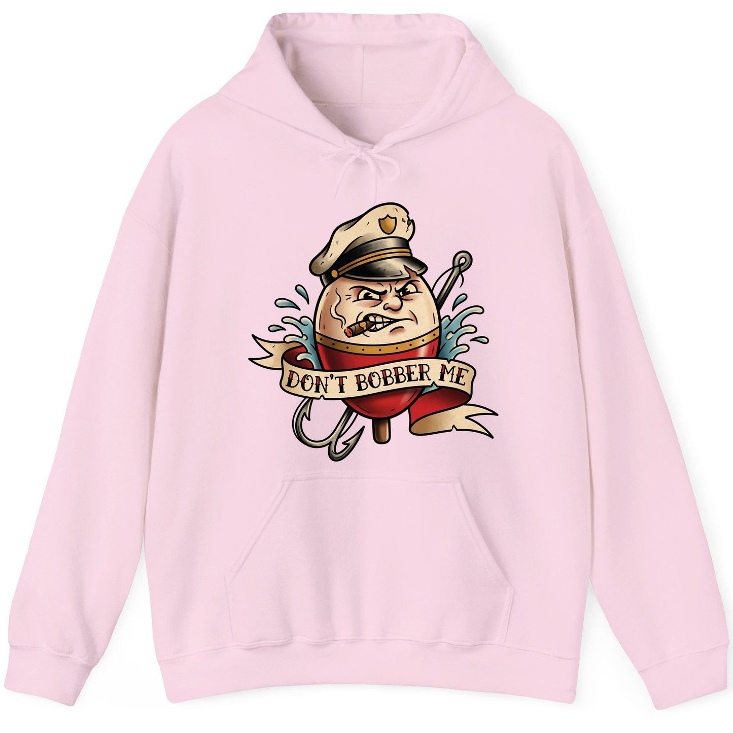 Don't Bobber Me fishing Hoodie Light Pink product mockup