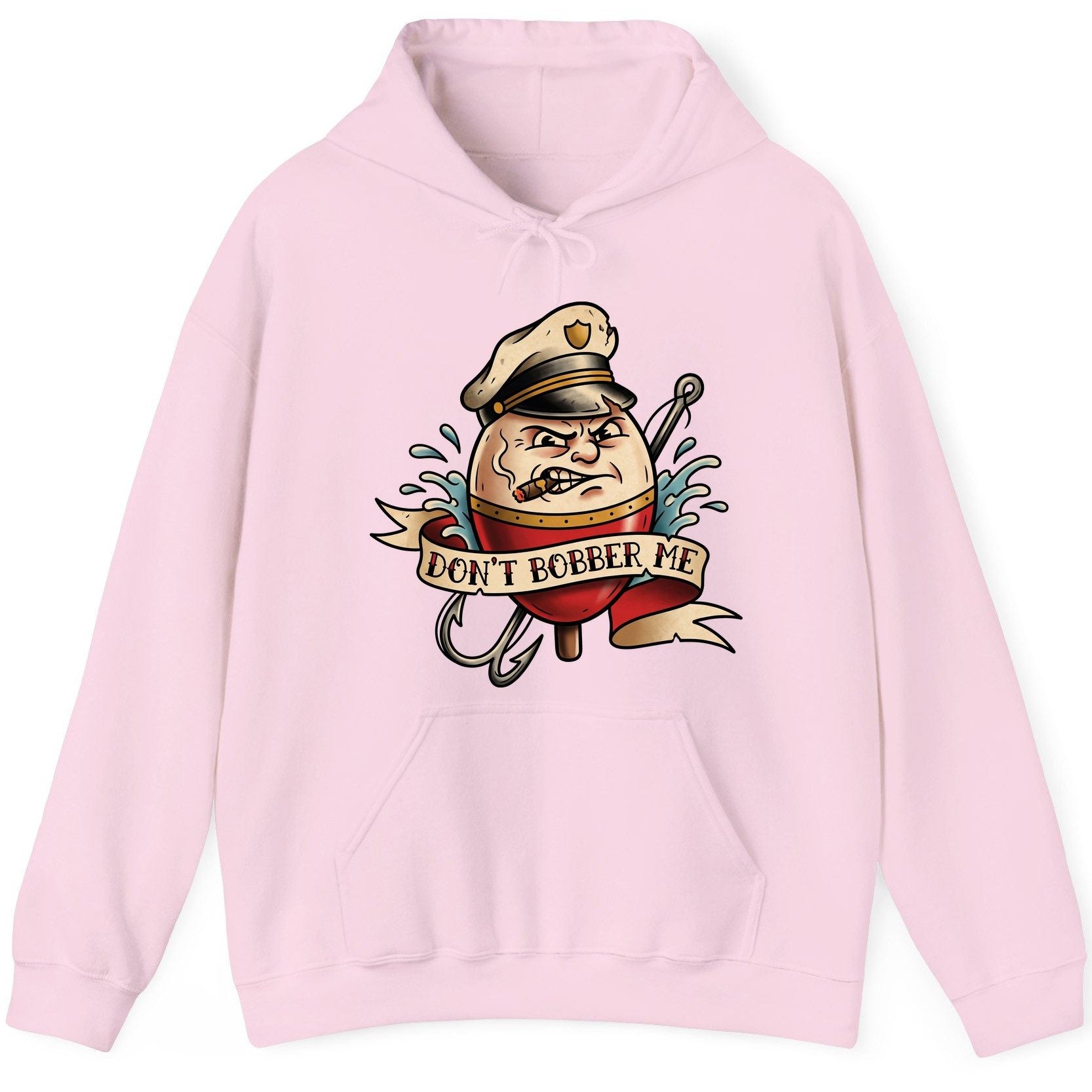 Don't Bobber Me fishing Hoodie Light Pink product mockup