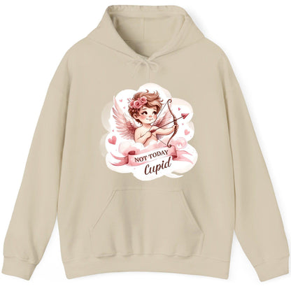 Not Today Cupid cupid Hoodie Sand product mockup