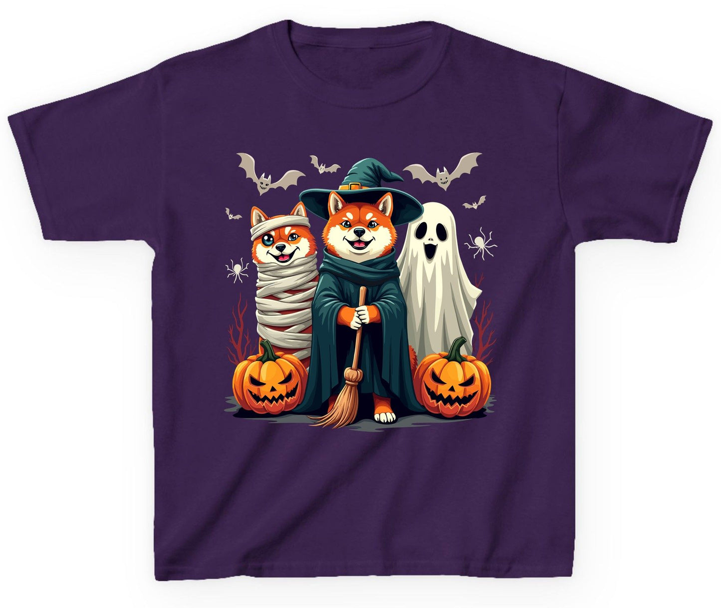 Shiba Inu Halloween Costumes shiba inu Youth T-Shirt Purple product mockup