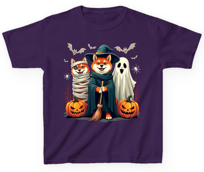 Shiba Inu Halloween Costumes shiba inu Youth T-Shirt Purple product mockup