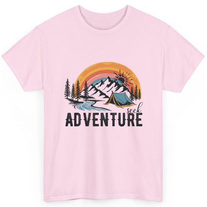 Seek Adventure camping T-Shirt Light Pink product mockup